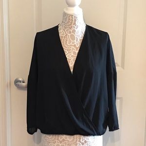 H&M Divided Wrap Front Blouse